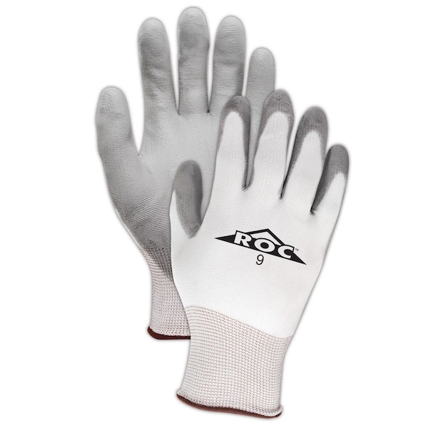 Magid Coated Gloves, Polyurethane, 3 Abrasion Level, White, 7 12 PK GP1397 - main
